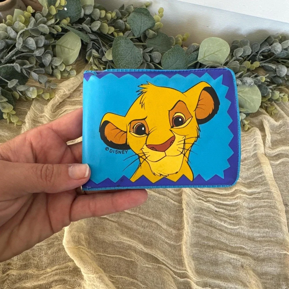 Disney Simba The Lion King‎ kids vinyl bi fold wallet 90s y2k youth accessory